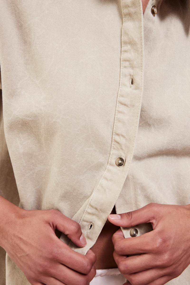 Chemise ample en denim
