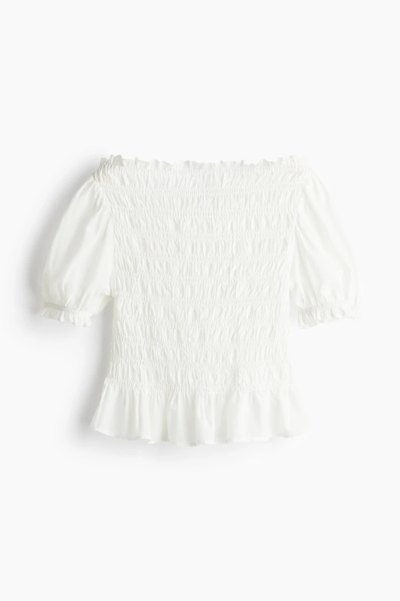 Blouse en nid d'abeille