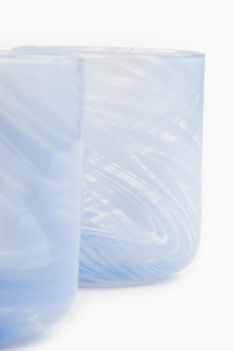 Lot de 2 verres à eau motif