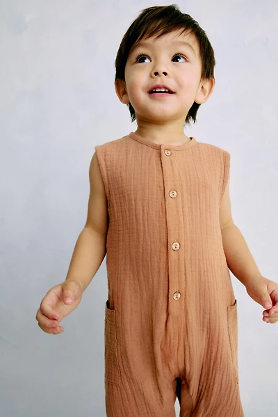 Cotton Muslin Romper Suit