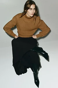 Jupe en mousseline plissée