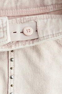 Studded Denim Skirt