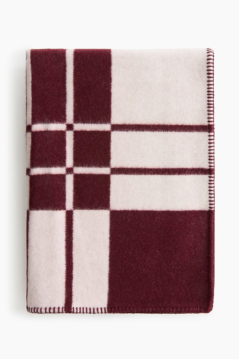 Couverture en laine mélangée