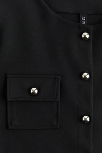Waffled Jersey Top