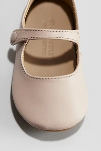 Leather Soft-Sole Ballet Flats