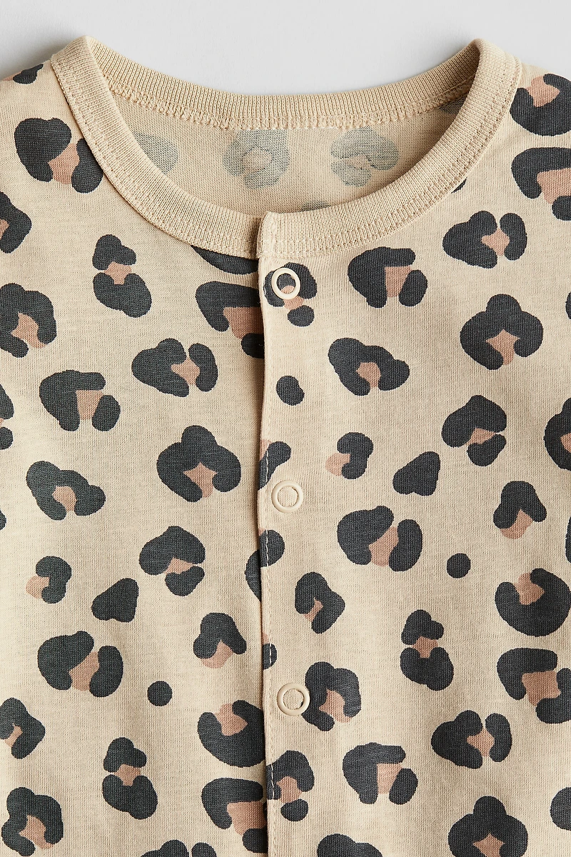 Patterned Pajama Jumpsuit