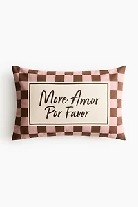 Housse de coussin en toile de coton