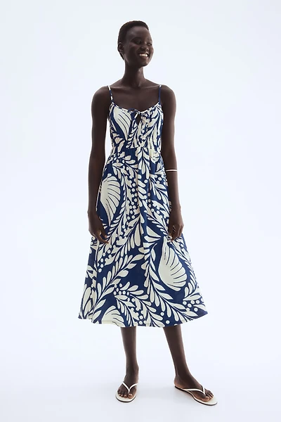 Crinkled Jersey Dress