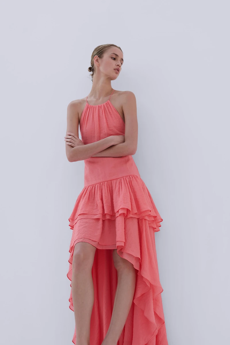 Tiered High-Low Dress