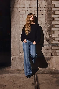 Jean ample taille haute