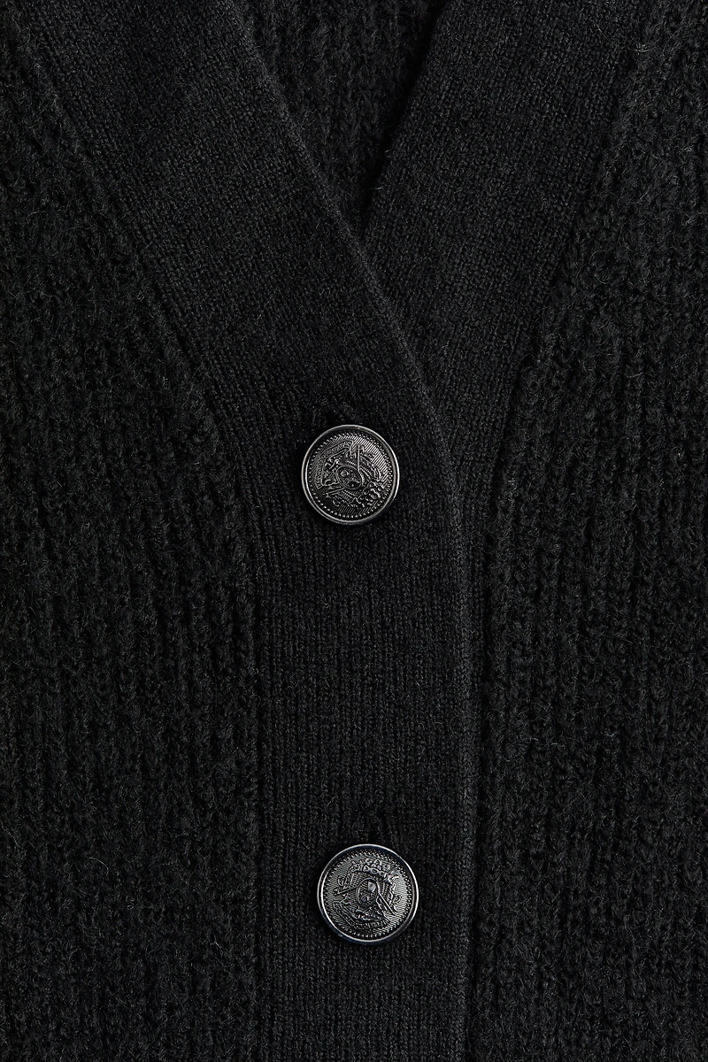 Rib-Knit Cardigan