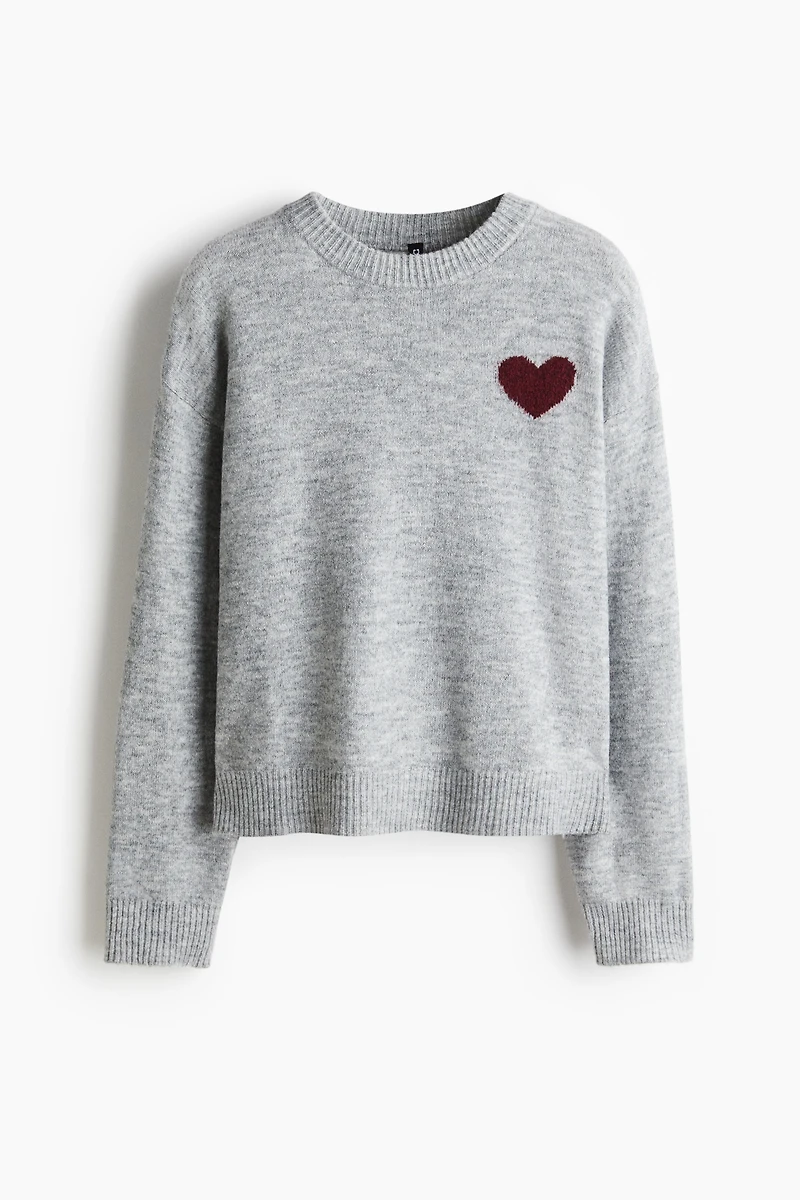 Motif-Detail Sweater