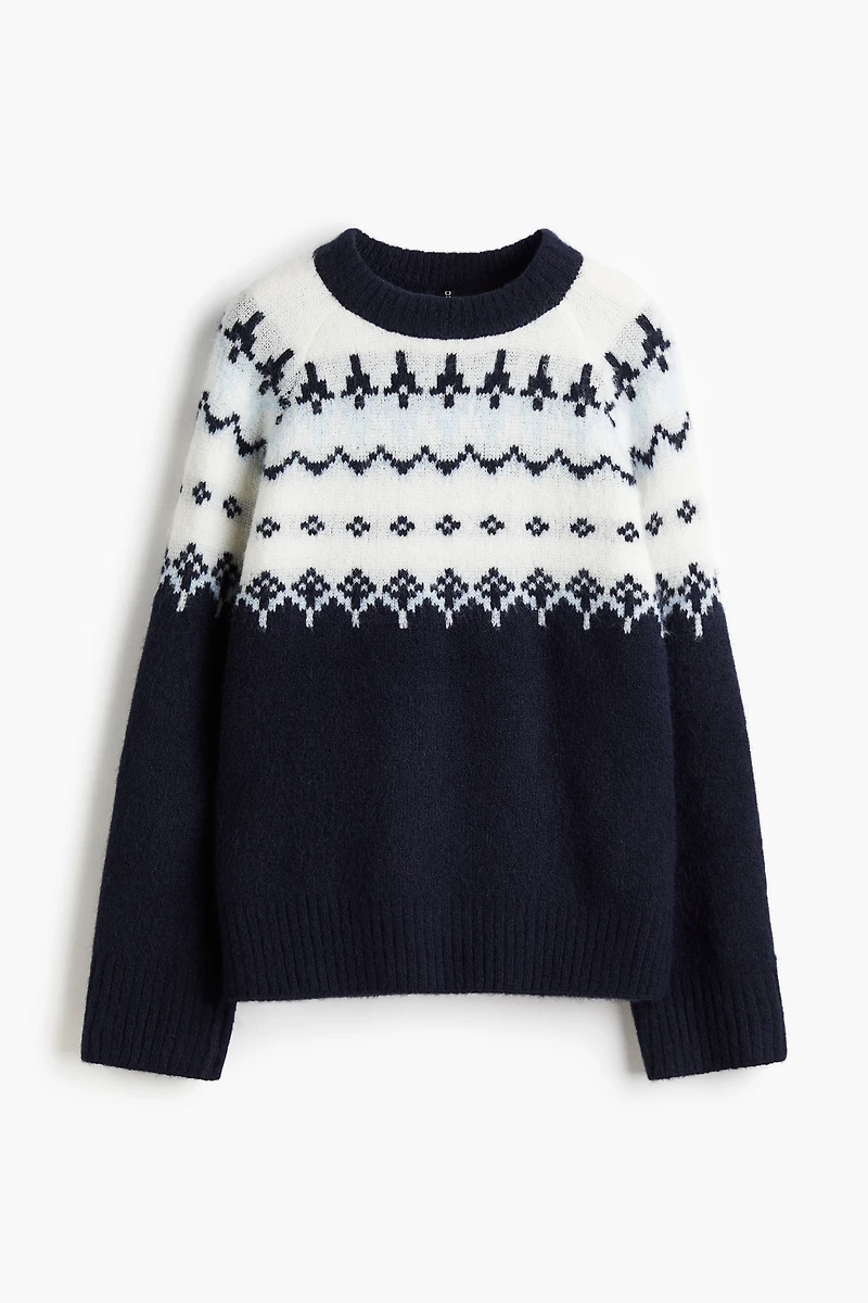 Jacquard-Knit Sweater