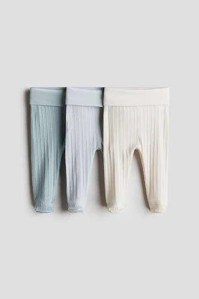 3-pack Foldover-Waist Leggings