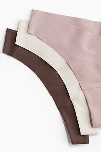 3-Pack Invisible Cotton Brazilian Briefs