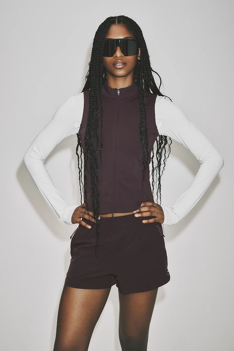 Regular-Fit Track Shorts with Pockets