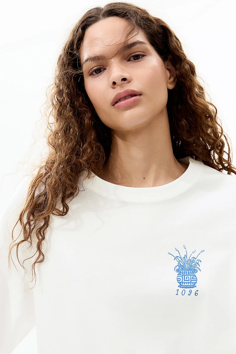 Oversized T-Shirt with Printed Motif