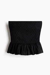 Bandeau Peplum Top