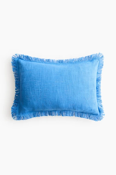 Housse de coussin en tissu flammé
