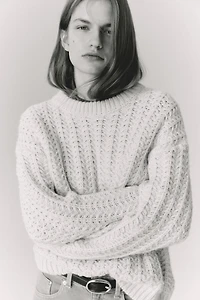 Cable-Knit Sweater