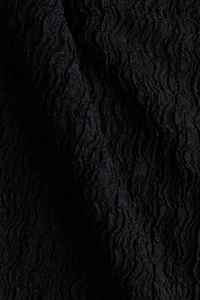 Crinkled Cowl-Neck Top