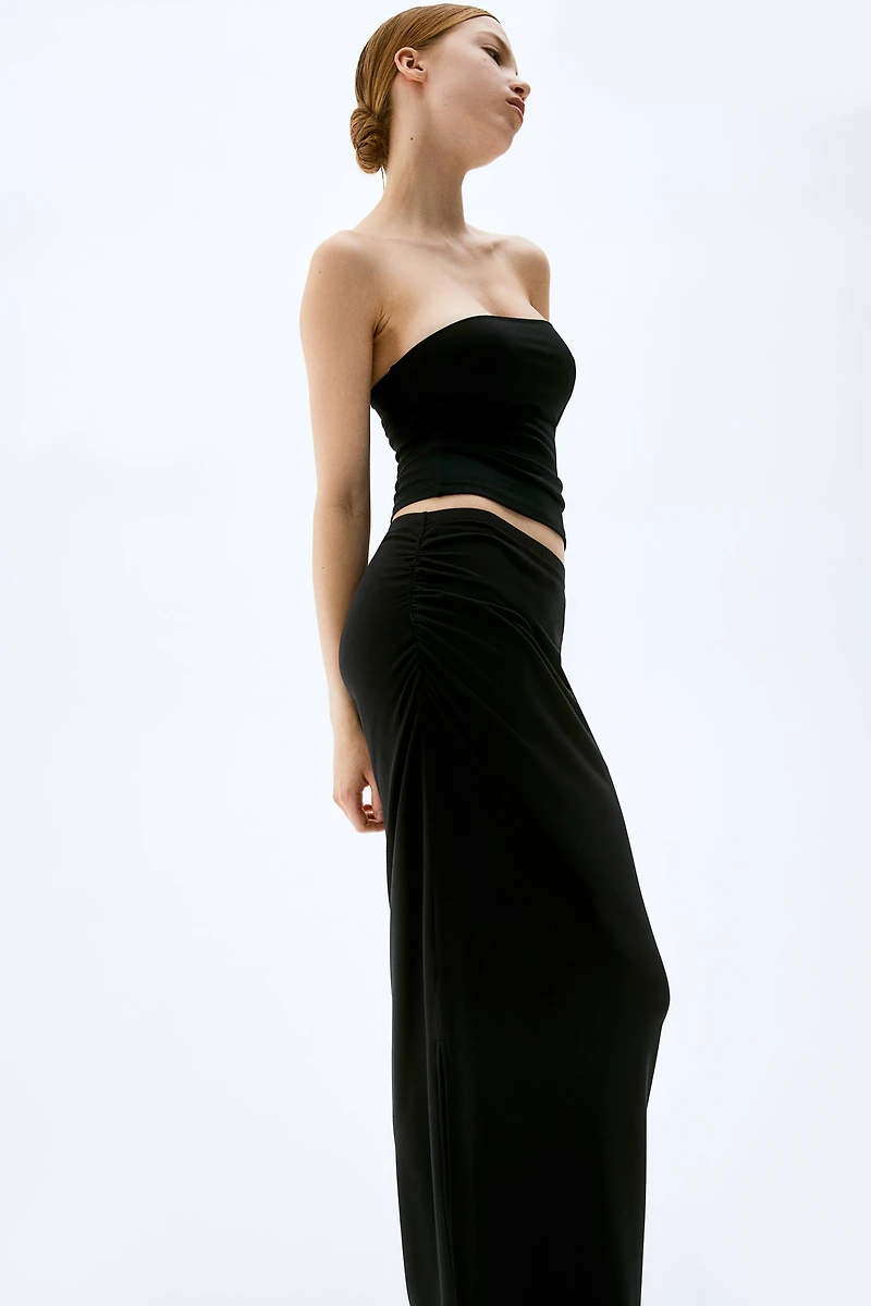 Gathered Maxi Skirt