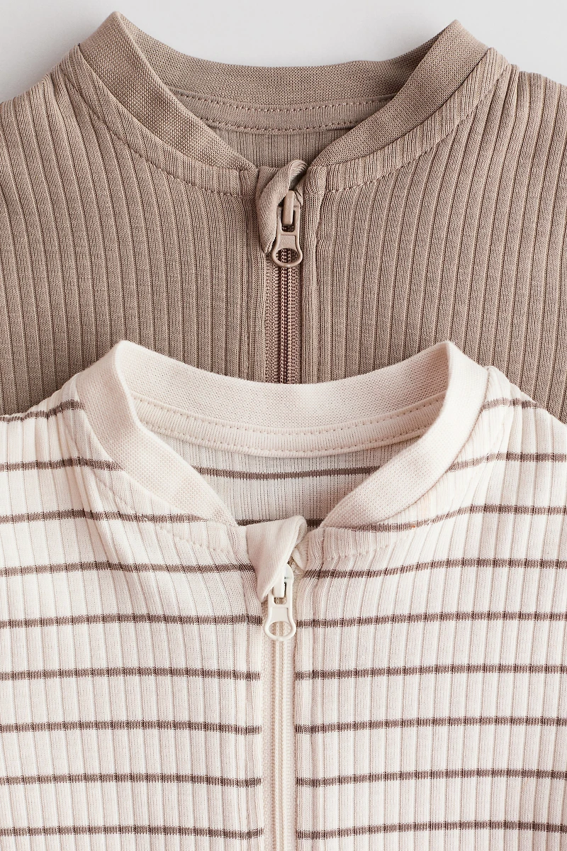 Lot de 2 pyjamas courts en coton