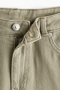 Straight-Leg Twill Pants