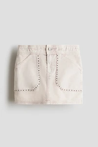 Studded Denim Skirt