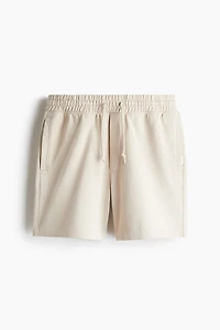 Short coupe décontractée en molleton de coton