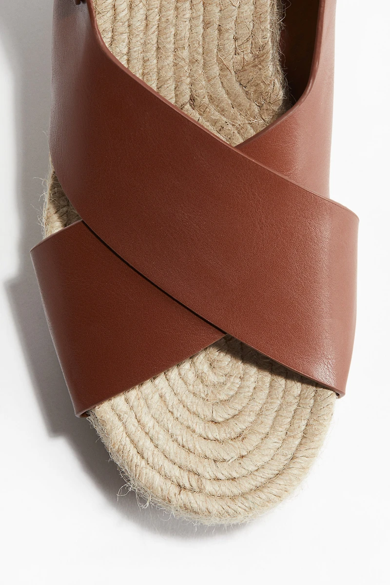 Espadrilles à talon compensé