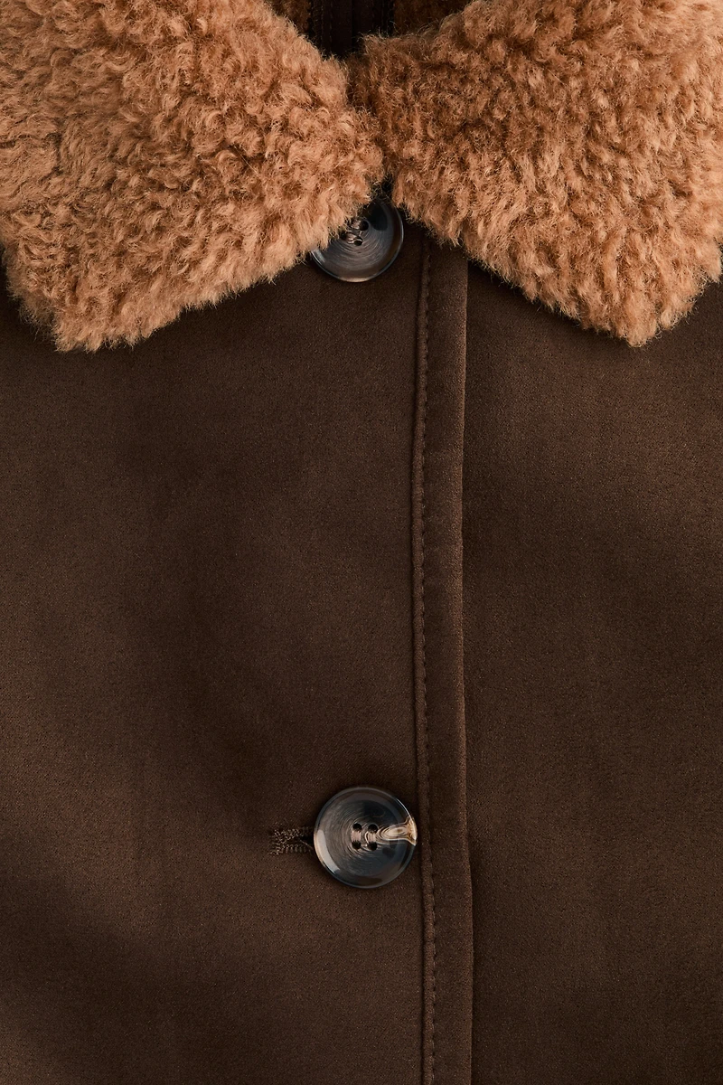 Jacket with Teddy Fleece Collar