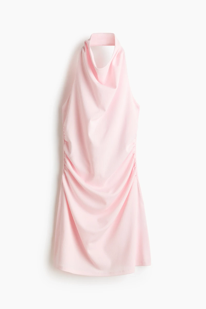Draped Halterneck Dress