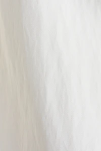 Square-Neck Twill Dress