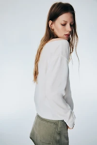 Off-the-Shoulder Sweater