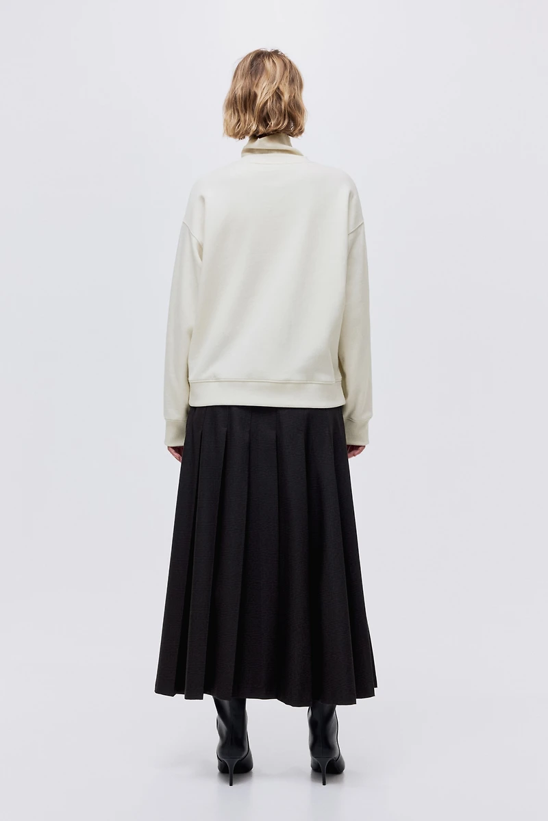 Sweatshirt with Text Motif