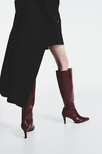 Heeled Knee-High Boots
