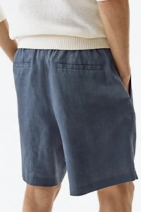 Relaxed-Fit Linen Shorts