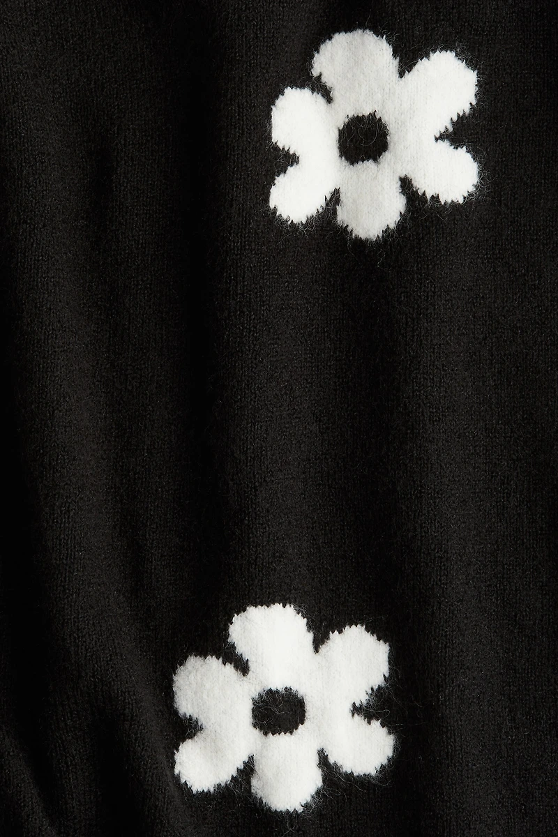 Loose-Fit Motif-Detail Sweater