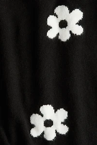 Loose-Fit Motif-Detail Sweater