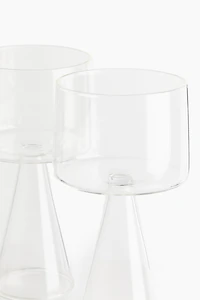 2-Pack Mouth-Blown Wine Glasses