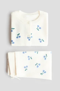 2-Piece Fine-Knit Cotton Set