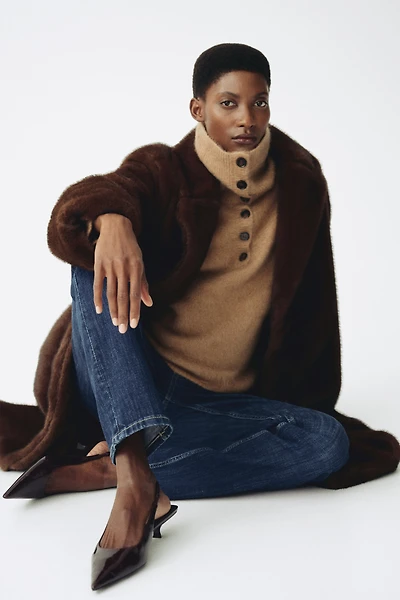 MAMA Slim Straight High Jeans