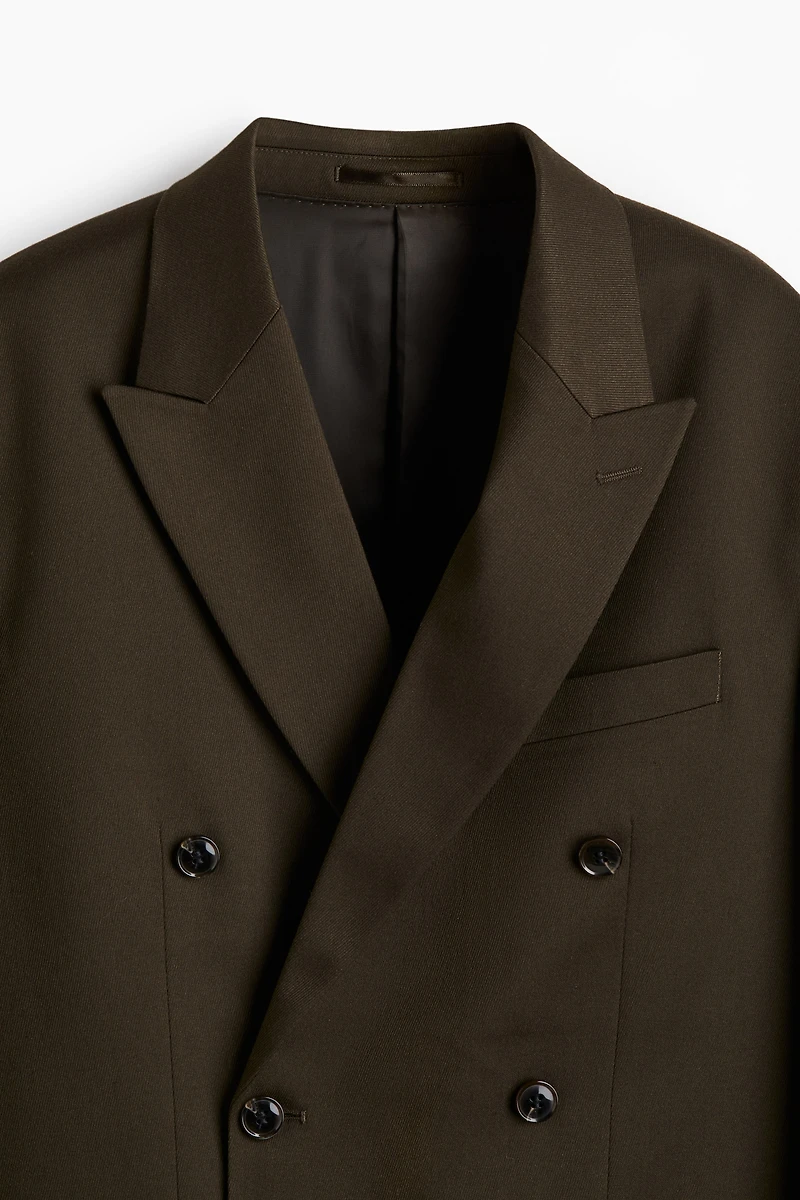 Relaxed-Fit Double-Breasted Jacket