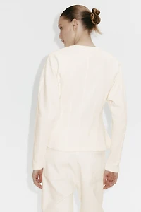 Tapered-Waist Sweatshirt