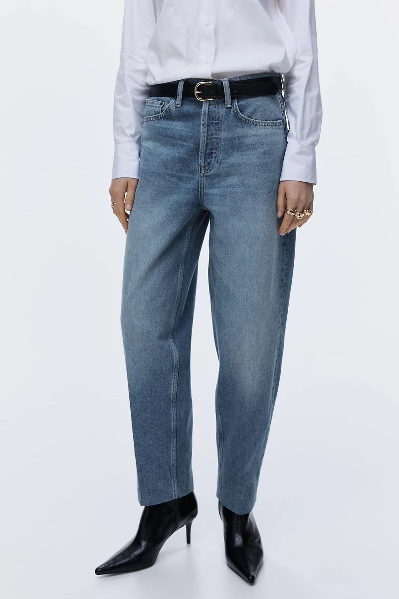 Barrel High Ankle Jeans