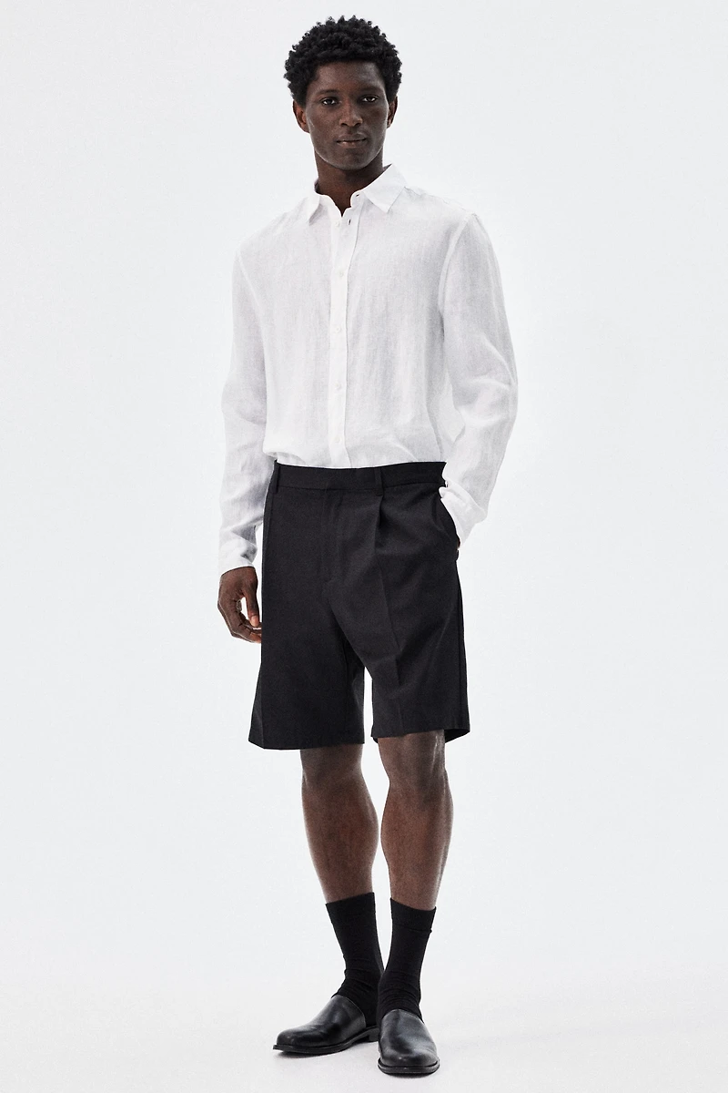 Regular-Fit Linen Shirt
