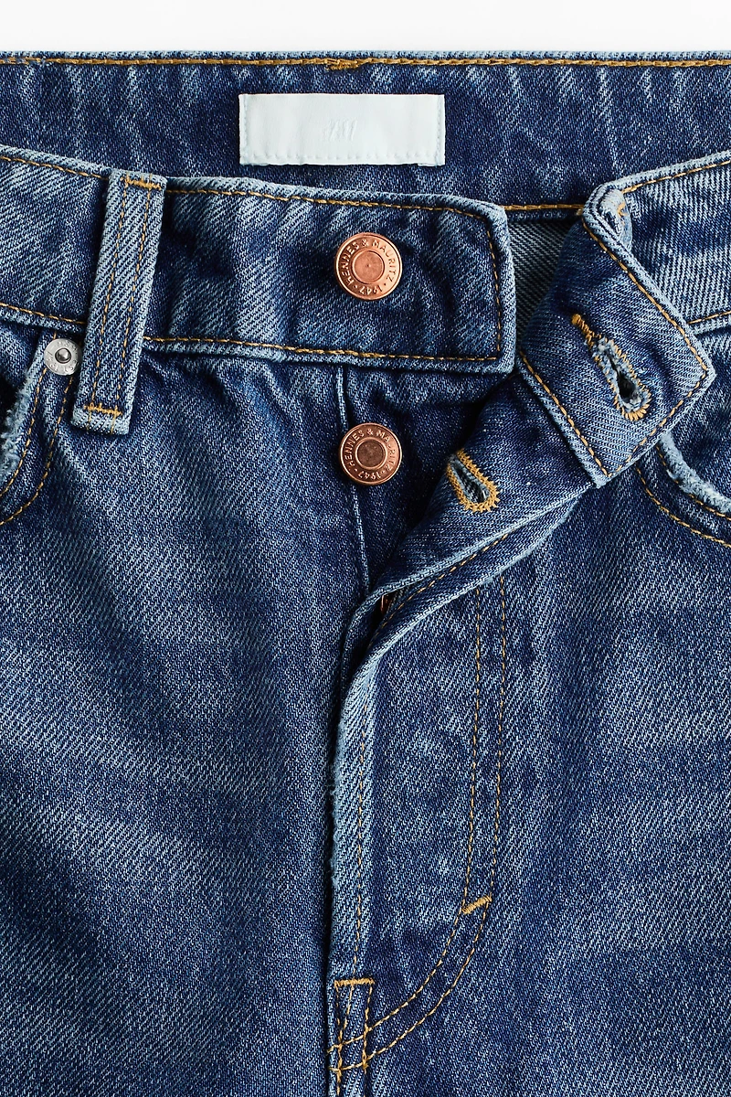 Straight High Waist Ankle Jeans