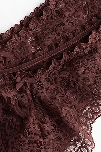 Lot de 2 culottes Brazilian en dentelle
