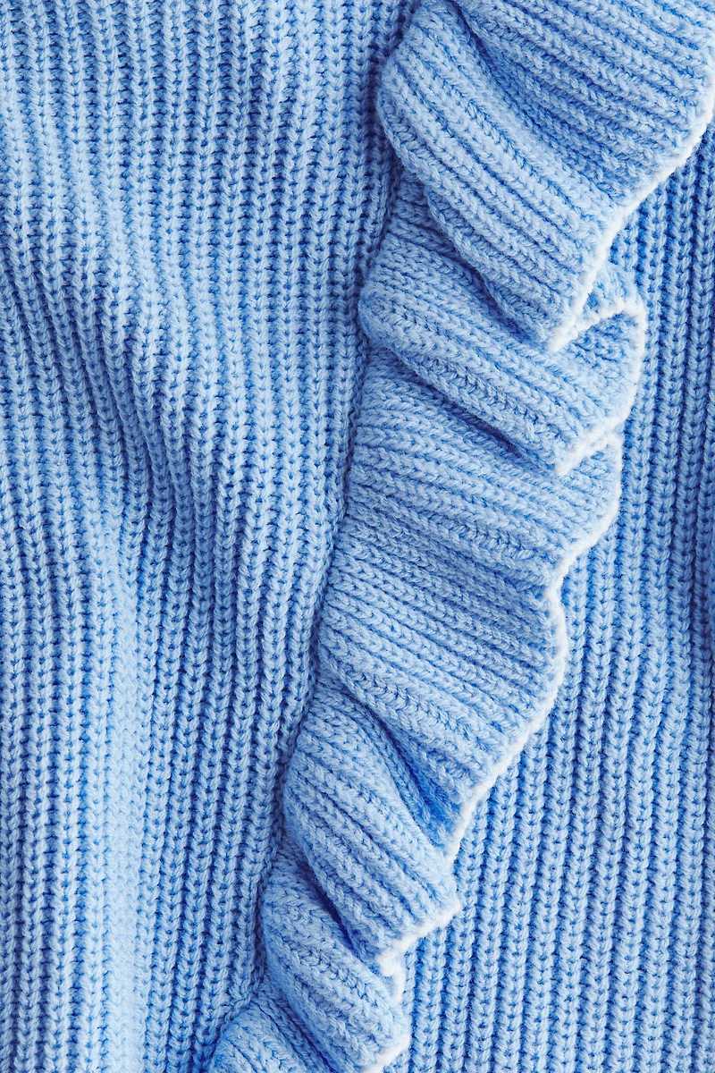 Ruffle-Trimmed Sweater